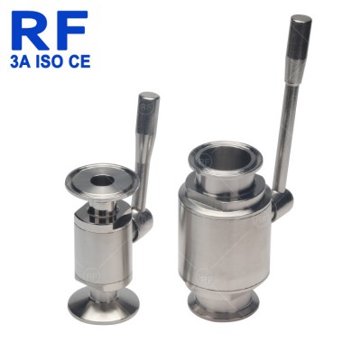 RF Hygienic Stainless Steel Two-Way New Type Ball Valve